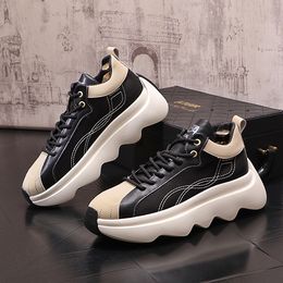 Autumn 2022 Leather Men Sneakers Casual sports Shoes Hip Hop Skateboard Shoes Chaussure Homme