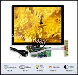 DV150X0M-N10 1024 768 15 Inch Industrial Lcd Panel With VGA Driving Board And Capacitive Touch Set