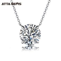 Chokers Diamond 6.5mm 1CT Necklace For Woman Pendant 925 Silver Women Chains Party Bridal Fine Jewelry 221207