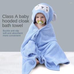 Towel Born Baby Child Warm Windproof Hooded Bath Thick Coral Fleece Soft Absorbent Quick-drying Bathrobe Cloak