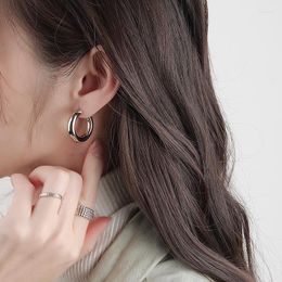 Hoop Earrings Fashion Classic Copper Alloy C-Shaped For Women Korean Elegant Temperament Jewelry Female Party Gift