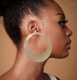 Dangle Earrings Pendant Oversized Big Geometric Hoop For Women Large Round Circle Hoops Punk Jewelry 2022