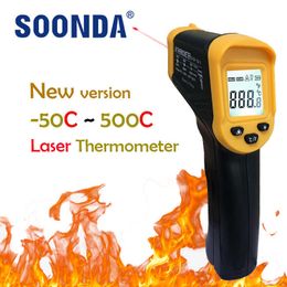 500C Digital Non-Contact Infrared Thermometer Laser Pyrometer For Boiler Home Oven Confectionery Bath Water BBQ Temperature Mete