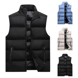 Men's Vests Male Winter Coat Casual Men's Vest Loose And Warm Down Cotton Chaleco Calefactable Hombre