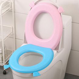 Toilet Seat Covers EVA Waterproof Cover With Handle Thicken Mat Universal Cushion Pad Bathroom Accessories