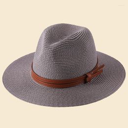 Berets Hats For Men Bookwoods Natural Panama Soft Shaped Straw Hat Women Wide Brim Beach Sun Cap UV Protection Chapeau Femme LM73