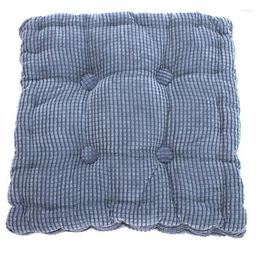 Pillow 1PC Thick Corduroy Elastic Chair S For Kitchen Solid Colour Seat Square Floor Machine Washable