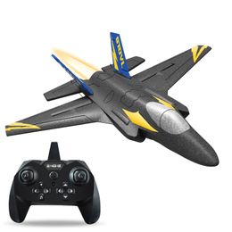 Simulators KF605 F35 RC Airplane 2.4GHz 4CH 6axis Gyro EPP Plane Model Aircraft 15min Flight Time Remote Toys for Adults Kids Boys 221208
