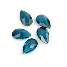 Chandelier Crystal 38mm-76mm Zircon Blue Almond Part Pendant Glass Trimming Parts Ornament Prism For Wedding