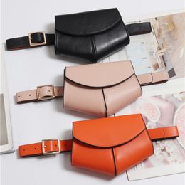 Waist Bags Women Serpentine Fanny Pack Ladies Fashion Belt Bag Mini Disco bag Leather Small Shoulder Black Pink 221208