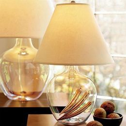 Table Lamps American Lamp Glass Bedroom Bedside Simple Modern Personality Dimmable Warm Cute Desk Calandar