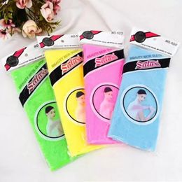 30x90cm Novelty Multi Colours Salux Nylon Japanese Exfoliating Beauty Skin Bath Shower Wash Cloth Towel Back Scrubbers 1208