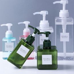 Liquid Soap Dispenser Travel Bottles Multiple Capacities Empty Press Type Shampoo Body Wash Lotion Bathroom 221207