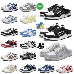 Uomo Donna AIVIIRI Scarpe da corsa Bone Lows OG All'ingrosso 2022 Moda Eur 36-44 Nero Bianco Grigio Bred Rosso UNC Blu Royal Navy Viola Rosa Scarpe da ginnastica casual da ginnastica