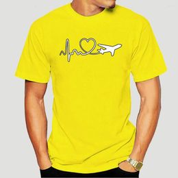 Men's T Shirts Funny Print Eat Sleep Travel Aeroplane Heartbeat Joke T-shirt Husband Casual Short Sleeve Cotton Streetwear Men 7271X