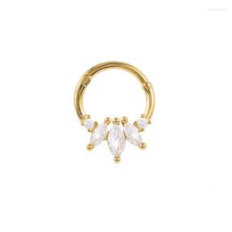 Hoop Earrings Drop 925 Sterling Silver Nose Rings For Women Jewellery Zircon Round Ring Piercing Cartilage Body