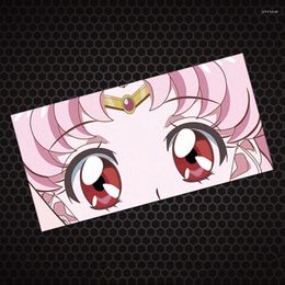 Gift Wrap Anime Patch Girl Eyes Trunk Sticker Car Window Reflective Film Warrior Electric Outdoor Tactical