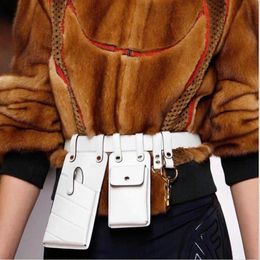 Waist Bags Women Fashion Leather Belt Crossbody Chest Girl Fanny Pack Small Phone Bum strap s A1234 221208