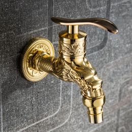 Bathroom Sink Faucets LongJue Washing Machine Vintage Garden Bibcock Tap Decorative Outdoor Faucet Wall Mounted Mop Zinc Alloy Torneira