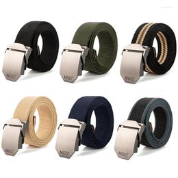 Belts Fashion Canvas Belt Men's Simple Versatile Trend Jeans Accessories Nylon Girdle Outdoor Sports Tactics Automatic Buckle