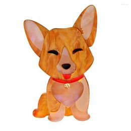 Brooches CINDY XIANG Cute Acrylic Adorable Puppy For Women Acetate Fibre Dog Pin Fashion Jewellery Design