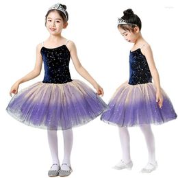 Stage Wear Girl Ballet Performance Dress Toddler Leotard For Black Swan Tutu Ballerina Kids Unitard Women