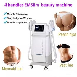 Hot EMS Fitness Slimming Machine Hip Trainer Electromagnetic Muscle Stimulation Ems Body Shaping Emslim Neo Rf skin tightening 4 Handles Work Together