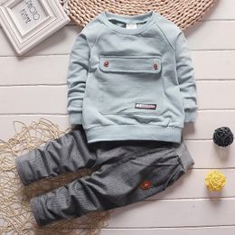 Clothing Sets Children's Sweatshirt 2022 Spring And Autumn Boys Long Sleeve T-shirt Pants 2 Piece 0-3 Years Factory Direct