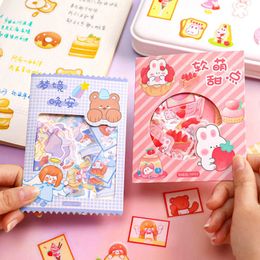 pcsset Kawaii Fruits Animals Cartoon Sticker Scrapbooking Diy Diary Stickers Stationery Supplies Cute Planner