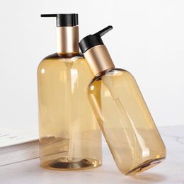 Liquid Soap Dispenser Gold Press Pump Bottle Body Wash Cosmetic Storage Replacement Empty Bathroom Refillable Set 221207