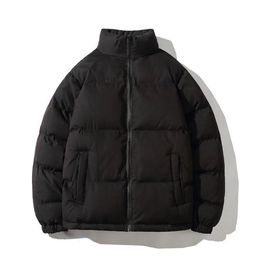 Mens Down Parkas Winter Jacket Men Thicken Warm Coat Stand Collar Jackets Solid Color Parka Women Fashion Streetwear 221207
