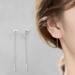 Dangle Earrings 2022 Trend Long Wire Tassel Thread Chain Climb Star Heart Beads Pendants Drop Women's Straight Hanging Earings Jewellery