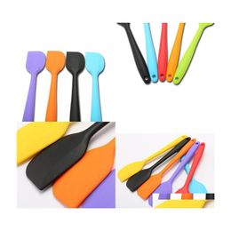 Cake Tools Sile Baking Tools Oil Knife Cream Butter Cake Spata Kitchen Tool Arone Flat Scraper Non Slip 1 35Hy F2 Drop Delivery Home Dhp0B