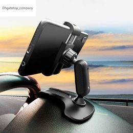 Dashboard Car Phone Holder Mobile Stand Adjustable GPS Clips Smartphone Bracket Sun Visor Mirror Mount Support