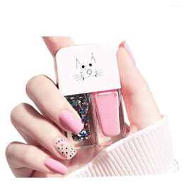 Nail Polish Dual-Color Semi Permanent Hybrid Varnish Gel Non Uv Colour Manicure Primer Top Coat Glitter Art Quick Dry