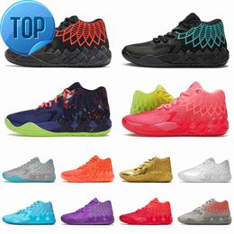 2023 Top High Shoestop Dış Mekan Ayakkabıları Sandalet Profesyonel Lamelo Ball 1 MB.01 Basketbol Black Blast Buzz City Galaxy Mens Trainers Lo Ufo Buradan Çekme Önyükleme