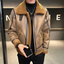 Men's Jackets Autumn Winter Men's Top Jackets High Quality Fur In One Men's Casual Daily Wear Jackets Upset To Keep Warm Thermal Coats 221208