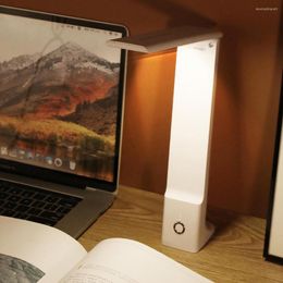 Table Lamps LED Desk Lamp Stepless Touch Switch Rechargeable Dimmable Foldable Bedside Reading Eye Protection Night Light