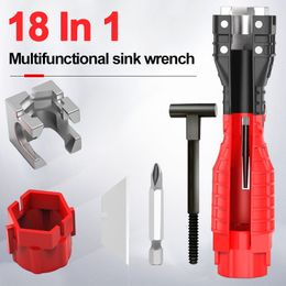 Other Hand Tools Universal 8 18 In 1 Faucet Wrench Multi Double Head Sink Installer Flume Plumbing Socket Repair Tool Set 221207