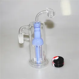 Glass Hookah Bubbler Ash Catcher 14mm Recycler Smoking Accessory for Bong Water Pipes
