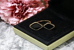 Дизайнерские кольцо женщины Clover Rings обручальное кольцо пара подарок подарки женщинам обручальная вечеринка любит модные роскошные вар fsdf1524579