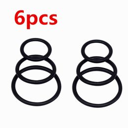 Cockrings sex toy Penis Ring 6pcs Set Stretchy Cock Sleeve For Erection Time Lasting Delay Ejaculation Dick Sex Toys Men Cockring