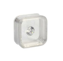 Packaging Boxes 40x40mm Transparent Floating Display Case Earring Gems Ring Jewellery Suspension Packaging Box PET Membrane Stand SN479