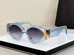 4396 Transp Blue Mirror Silver Gradiend Sunglasses Sunglass Womens Summer Sun Glasses Shades outdoor UV Protection Eyewear with Box