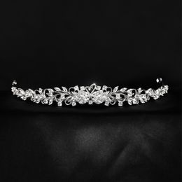 Trendy Silver Colour Love Swan Wedding Tiaras and Crowns for Women Wedding Headpiece Hair Ornament Bridal Princess Jewellery Gift