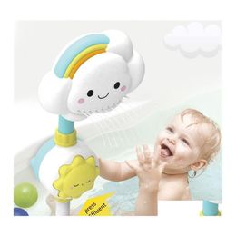 Bath Toys For Kids Baby Water Game Clouds Model Faucet Shower Spray Toy Children Squirting Sprinkler Bathroom Drop Delivery Maternity Dhiyu