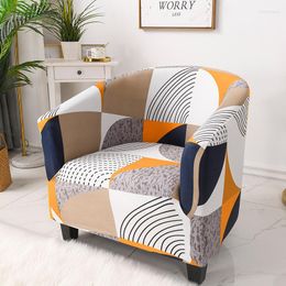 Chair Covers Modern Floral Club Armchair Slipcover Stretch Tub Cover Sofa Spandex Couch For Bar Counter