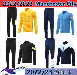 HAALAND soccer jersey 22/23 tracksuit DE BRUYNE MANS CITIES GREALISH STERLING FERRAN MAHREZ FODEN 2022-2023 training suit uniforms men kids kit sets 088