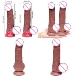 Dildos Dongs Zhenjiba Simulation Penis Liquid Silicone Dildo Hand Stick Female Masturbation Device Adult Sex Products 220514