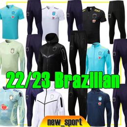 22 23 Brazils Football Tracksuits Hoodies Sweater Richarlison 2022 2023 Soccer Sets VINI JR G.JESUS brasil training suit jacket sportswear Men jogging Tracksuits